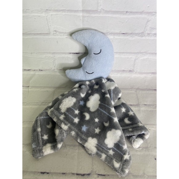 Hudson Baby HB Moon Security Blanket Blanky Lovey Stars Clouds